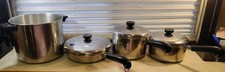 Revere Ware Tri Ply Disc Bottom Stainless Steel 7 Piece Cookware Set picture