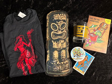 Emerson Hotel Hawaiian Room Sign Tiki Torches Shirt Book 2024 DTW Glass #10 picture