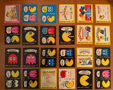 Pac-Man and Ms. Pac-Man Fleer Stickers Vintage 1980 Lot Of 24 picture