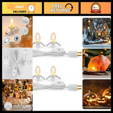 Brightown Accessory Cord with 2 LED Light Bulbs - UL Listed 5 Feet Christmas Vil picture
