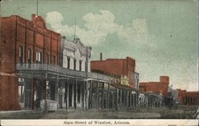 WINSLOW ARIZONA AZ Main Street Scene Antique Postcard picture