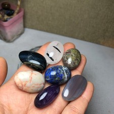 Natural various semi-precious stone Crystal Seven Star Array tumbled 308g A2817 picture