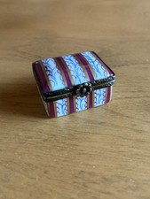 Floral Limoges France Peint Main Chest Hand Painted Jewelry Trinket Box Numbered picture