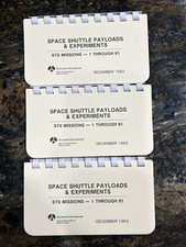 Vintage 1983 Rockwell Space Shuttle Payloads Experiments Manual Booklets Lot 3 picture