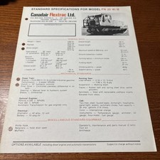 VTG Canadair Flextrac FN 20 W/B Military Vehicle Brochure Sheet Ford Engine picture