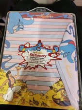 New Vintage Aladdin Stationary Disney Writing Paper Envelopes picture