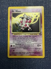 Pokemon Card Mr Mime Holo 6/64 Jungle Set 1999 Rare Vintage VG Condition picture