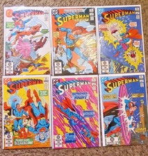 Superman Six 1983 DC Comics 376 377 378 379 380 381 VF picture