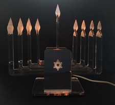 Vintage Mid Century  Modern Lucite Electric Menorah (Channukia) picture