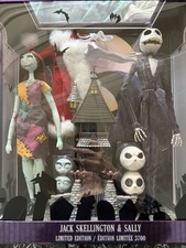 Disney Nightmare Before Christmas 30th Anniversary 16in Doll Set Limited Edition picture
