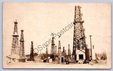 K67/ Signal Hill Long Beach California Postcard RPPC c1910 Oil Wells 250 picture