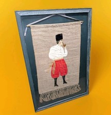 Large Antique Hungarian Transylvanian Framed Traditional Dress Wall Art picture