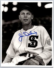 Jim Delsing Autographed Photo Vintage Baseball Outfielder 1948 Hand Signed picture