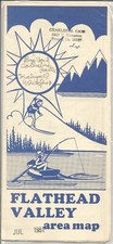 Flathead Valley area Map 1981 picture