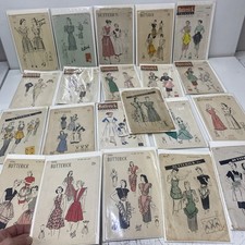 Lot Of 21 VTG 1930-40s Womans Clothing Sewing Patterns Butterick Aprons picture
