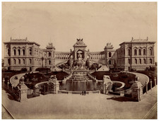 France, Marseille, Palais Longchamp, Le Château d'eau Original Vintage Prin picture