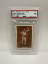 1947 Timaru Milling Co. BOB FITZSIMMONS #19 Peace & Progress PSA 5 EX picture
