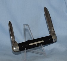RARE VINTAGE NEW YORK KNIFE CO HAMMER BRAND EBONY PEN KNIFE 1856-1931 