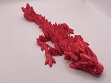 Cinderwing3d Gemstone Baby Dragon Red 7 Inches Long picture