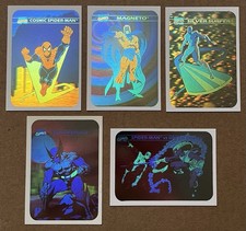 1990 IMPEL Marvel Universe SERIES 1 HOLOGRAM SET - MH1 MH2 MH3 MH4 MH5 - HOT picture