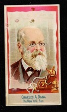CHARLES A. DANA 1887 N1 ALLEN & GINTER AMERICAN EDITORS #16 picture