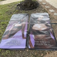 HUGE Victoria’s Secret Wicked Banner Adriana Lima Store Display Pair 46x102in picture