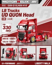 MotorHelix 1/64 Liberty Walk LB Trucks UD Quon Red HK Exclusive picture