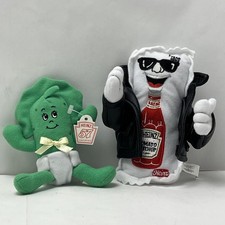 LOT OF 2 Heinz Tomato Ketchup 57 Plush Beanbags Limited Edition - With Tags picture