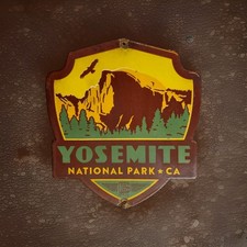 Vintage Yosemite National Park Service Porcelain Sign California Smokey Bear USA picture