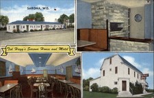 Sarona WI Wisconsin Ted Hagg's Sarona House Motel c1930-50s Vintage Postcard picture
