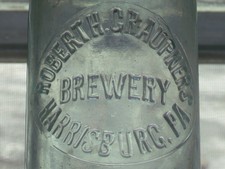 Robert H. Graupner's Brewery Harrisburg, Pa. affixed top beer bottle, W. C. Co. picture