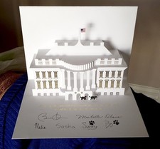2013 Official Barack Obama White House Pop up Christmas card picture