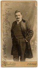 Portrait of the opera singer Enrico Caruso 1900s Historic Old Photo picture