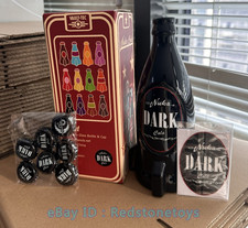 Fallout4 Rocket Glass Bottle Dark Nuka Cola Bottle & Caps Collection IN STOCK picture