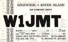 Vintage Postcard 1948 W1JMT Parkside Drive Radio QSO Edgewood Rhode Island RI picture
