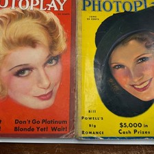 2 Vintage 1931 Photoplay Magazines June November Ina Claire Dorothy Jordan Art picture