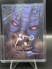 2022 MARVEL MASTERPIECES GALACTUS VS SILVER SURFER BATTLE SPECTRUM TEAL /99 SM picture