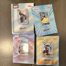 TOPPS 2026 Comic-Con Promo PIN Lot 4 Marvel Disney Star Wars Pixar COMPLETE SET picture