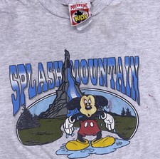 Disney Kids S 6-8 Splash Mountain Shirt Mickey Inc 90s Graphic Tee Top Vintage picture