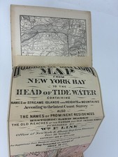 1878 Hudson River Valley Tour by Day Steamer Tourist Travel Guide & Map New York picture
