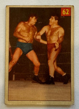1954 Parkhurst Wrestling Card #62 Bobby Managoff Premium Back. picture