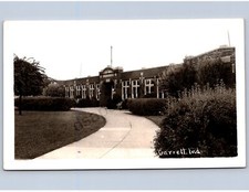 K16/ Garrett Indiana RPPC Postcard c1940s High School Building 375 picture