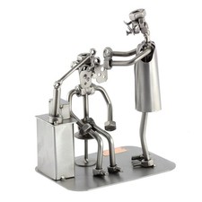 Steelman24 Oculist Nuts & Bolts Metal Figurine Handmade Germany Ornament picture
