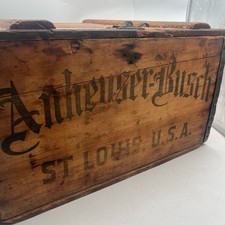 Rare 1912 Anheuser-Busch Wooden Beer Crate – Jonesboro Transfer Co., Arkansas picture