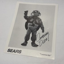 Vintage 1990 TMNT Leonardo Sears Portrait Photo - Cowabunga Dude Preprinted Sign picture
