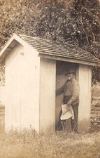 F9/ Occupational Real Photo RPPC Postcard c1910 Railroad Switch House 24 picture