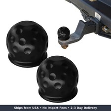 2 Pcs Hitch Ball Protective Cover Waterproof Black picture