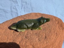 Zuni N.M. Artist Herbert Him, Very Green Serpentine Badger Finely Detailed picture