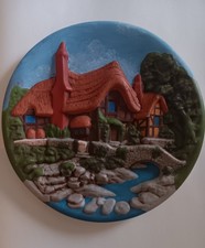 Vtg David Winter Cottages Colectirs 3D Wall Plaque