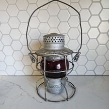 Antique 1910-22 Pacific Electric RR ADLAKE NO 250 RED GLOBE LANTERN Canada USA  picture